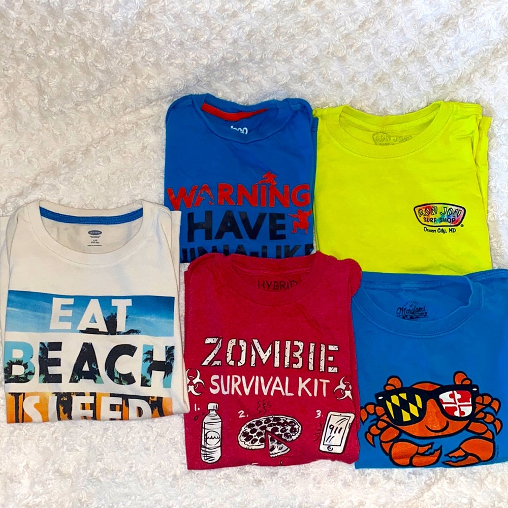 5 Graphic Boys T-shirts